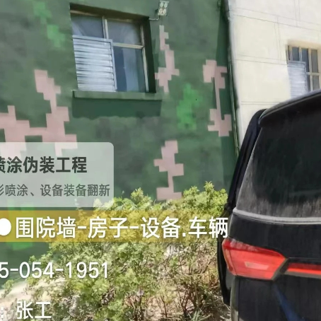 天水数码迷彩漆施工